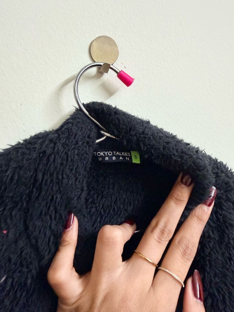 viral fur Black Jacket