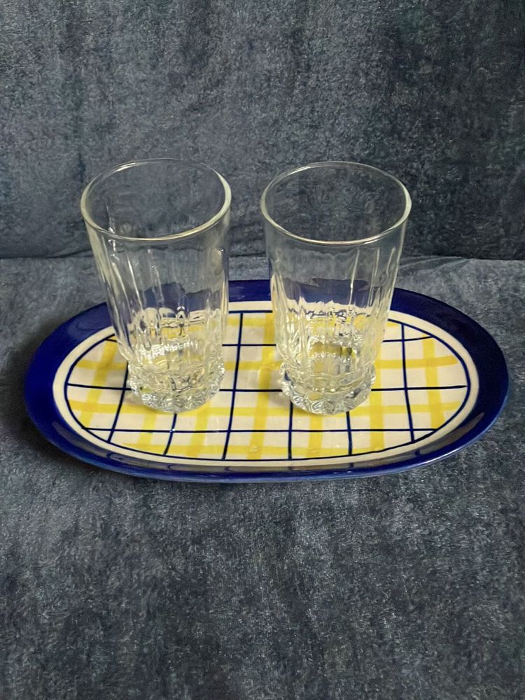 Glassware Set with Tray