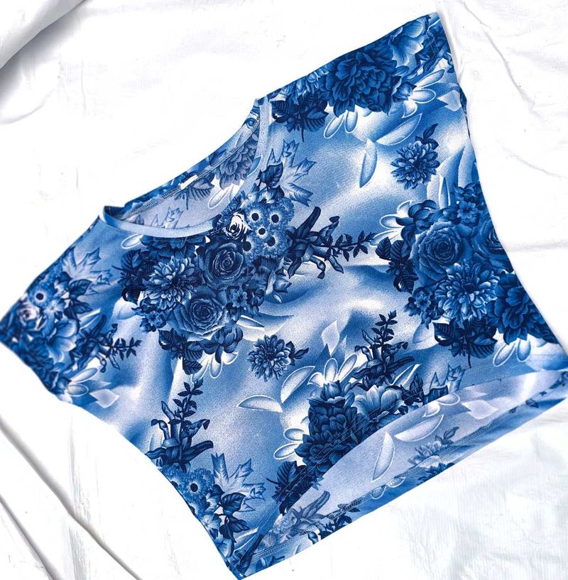 Rose Print Top