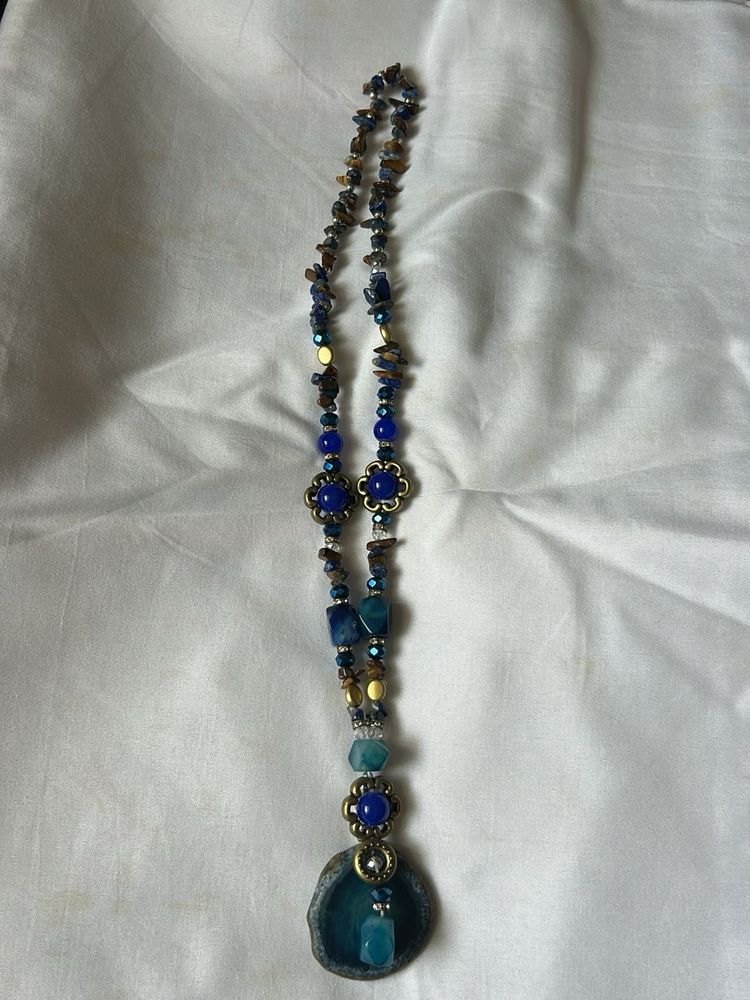 Bohemian Beaded Pendant Necklace