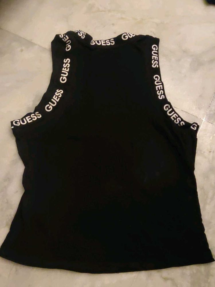 Guess Black Sleeveless Top