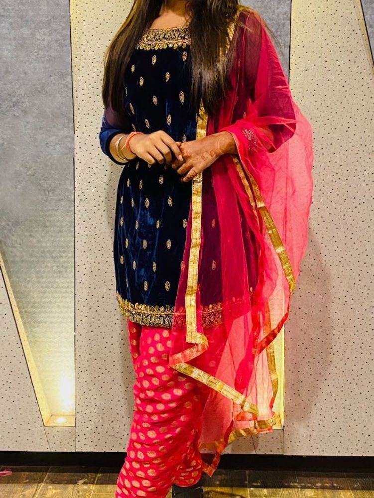Elegant Velvet Kurta Set