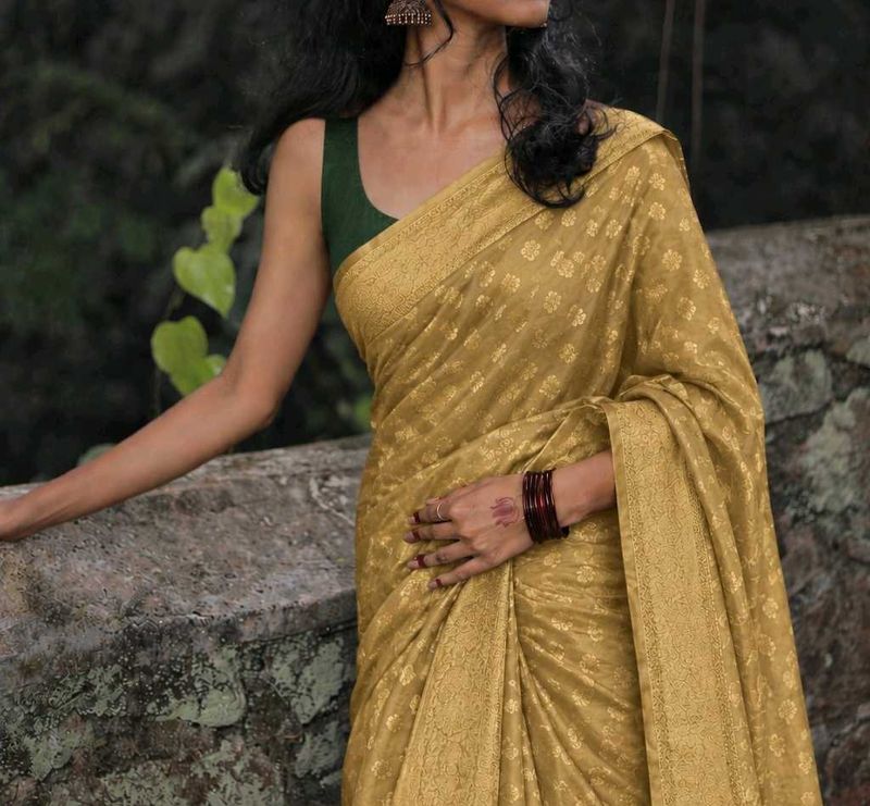 Pure Soft Kanjivaram Silk Saree Banarasi Style