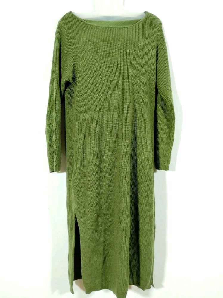 ✅ THRIFT Olive Green Winter Dress || Length 43🔥🔥