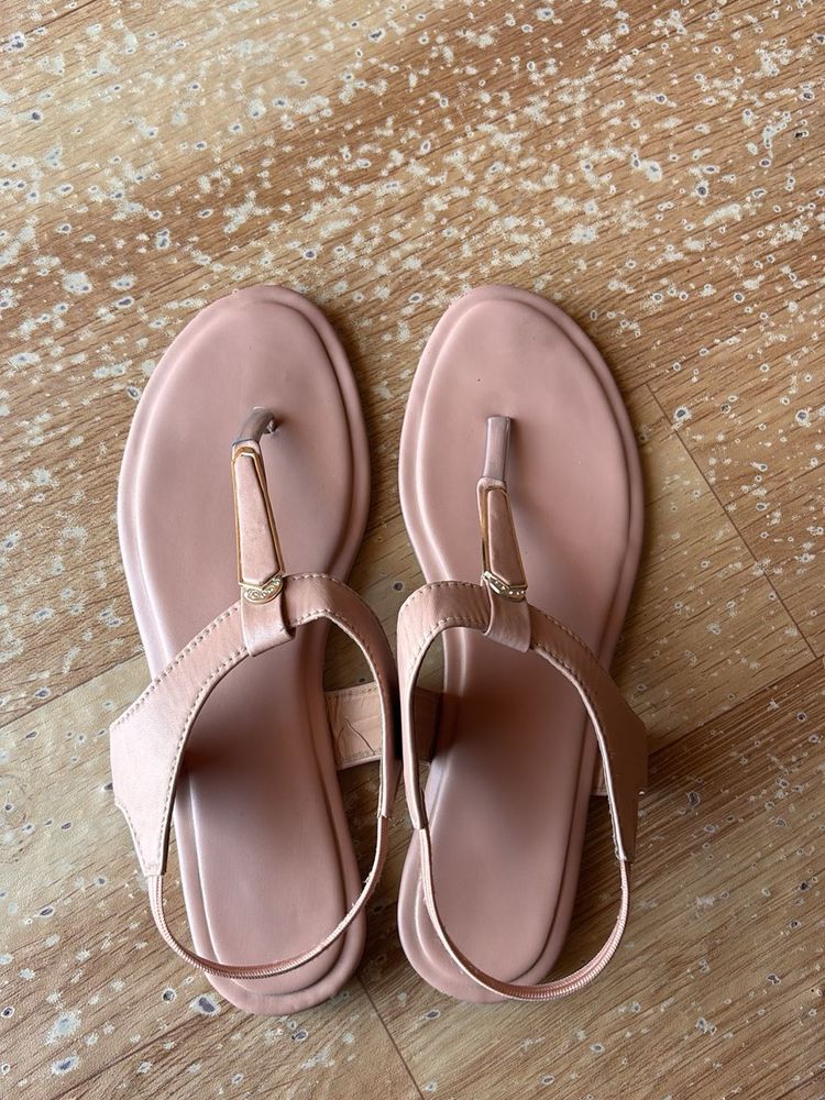 Stylish Pink Flat Sandals