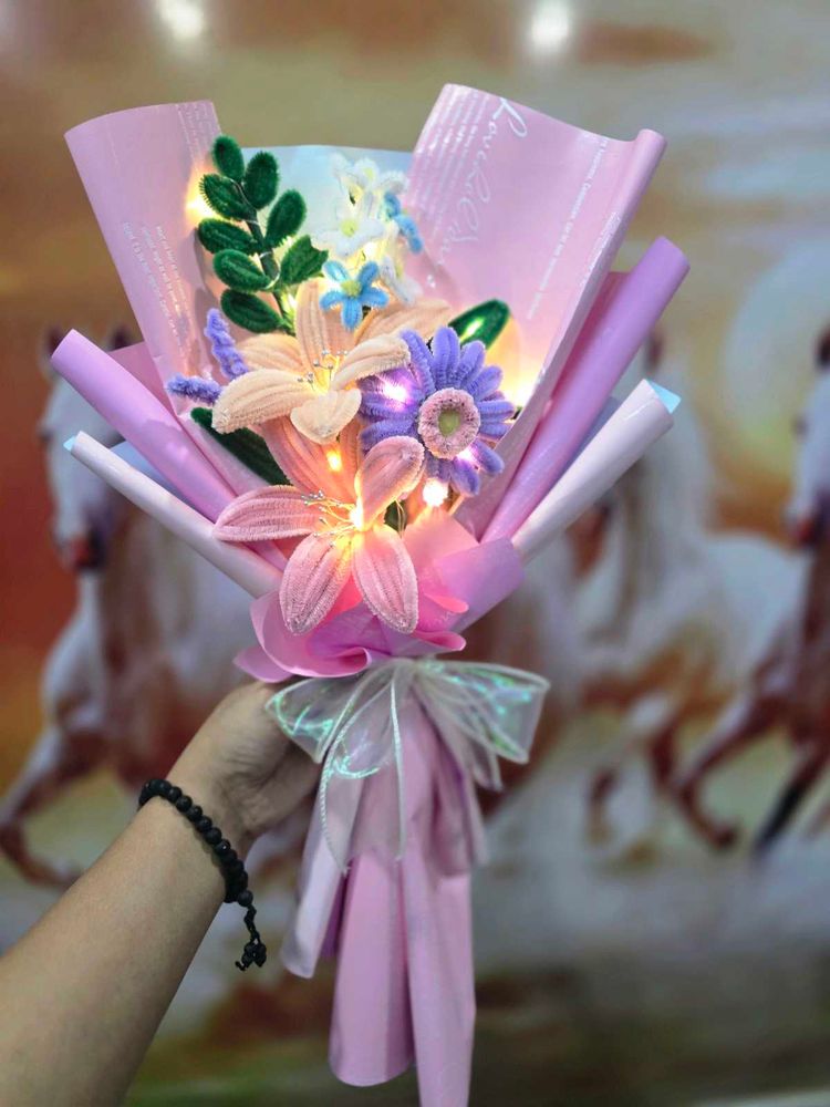 Floral Bouquet with Lights