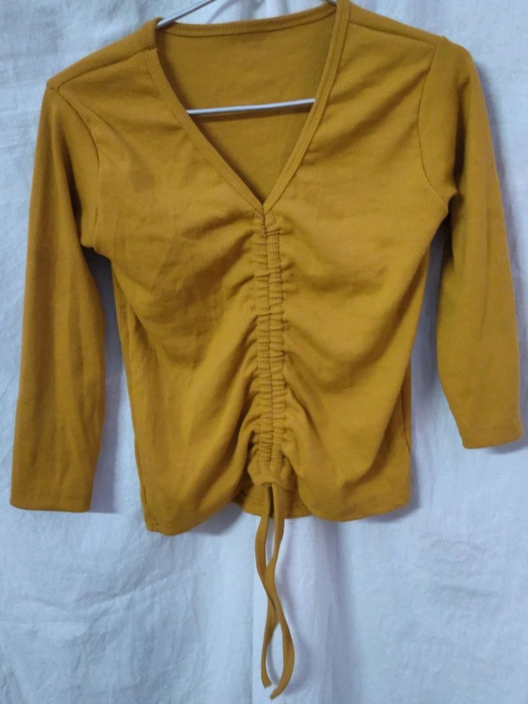 Casual Wear  Ribbed Top