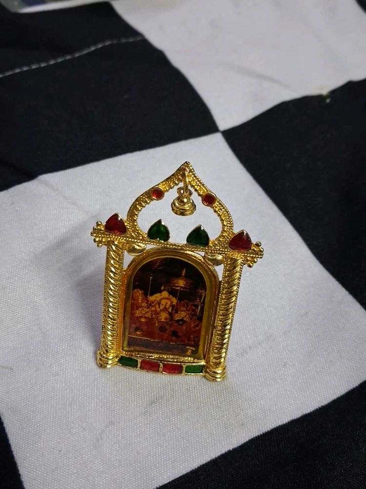 Exquisite Golden temple shape Vaishno Mata picture