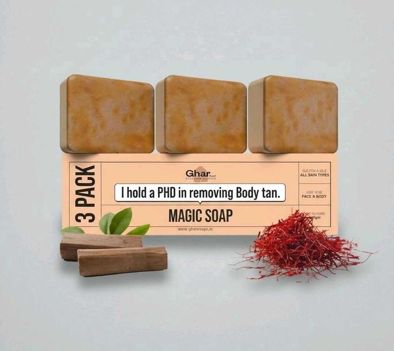 Ghar Magic Soap - 3 Pack