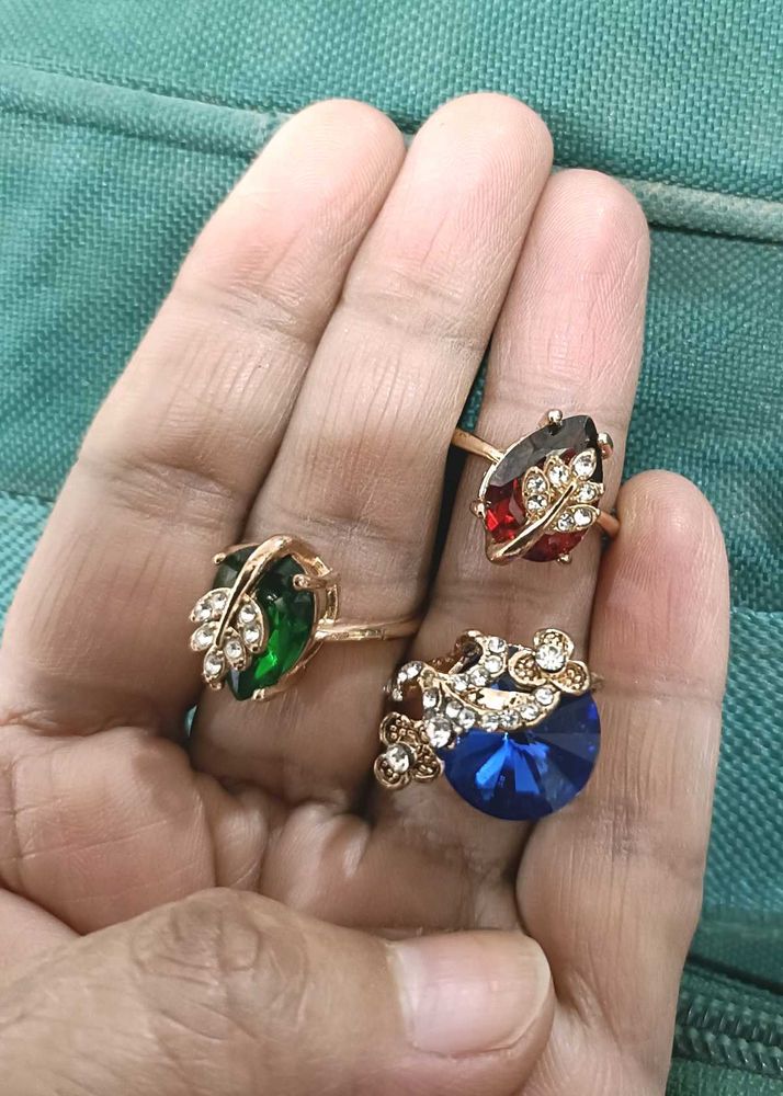 Colorful Gemstone Statement Rings