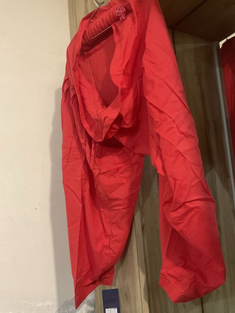 Vibrant Red Palazzo Pants