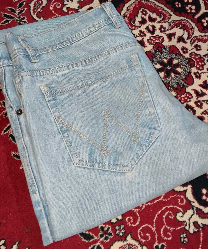 Wrangler Light Wash Baggy Denim Jeans