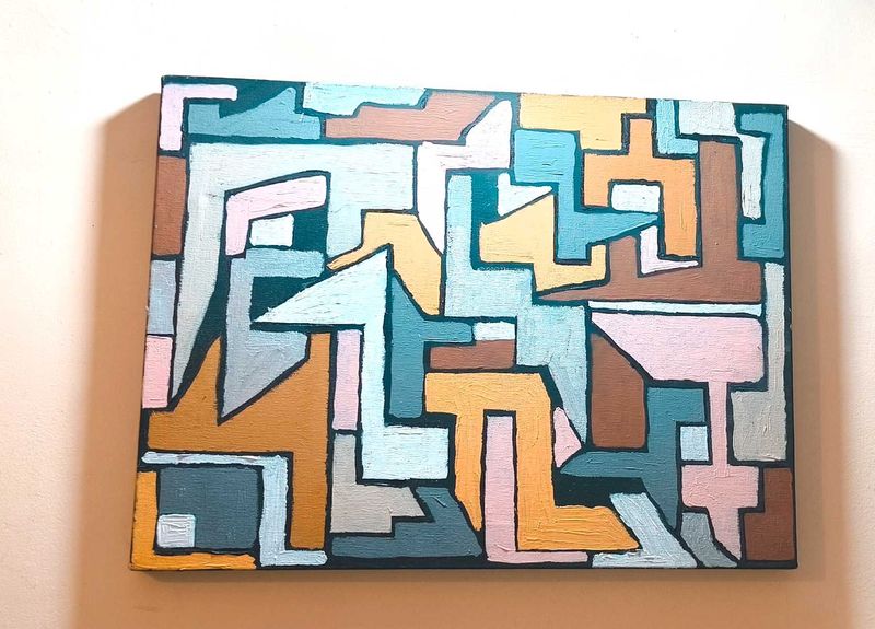 Abstract Geometric Wall Art Modern Canvas Painting