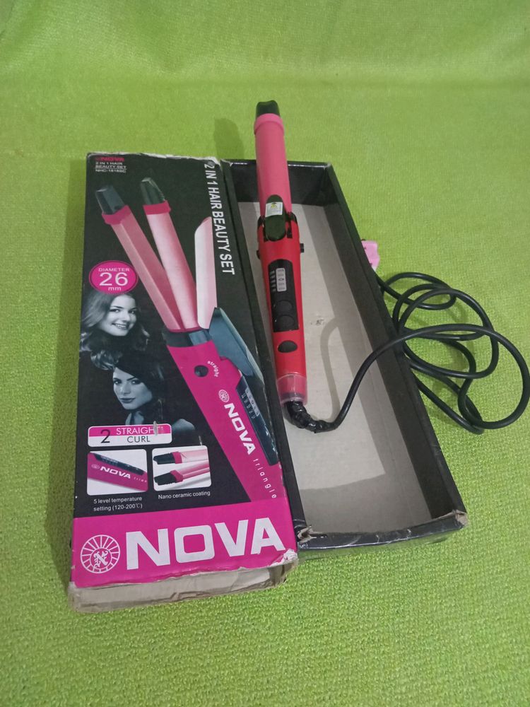 NOVA Hair Straightner 2 In 1 Perfect Condition