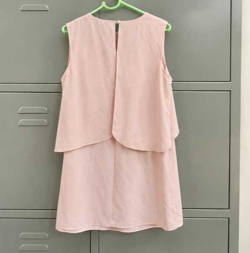 Elegant Pink Tiered Dress