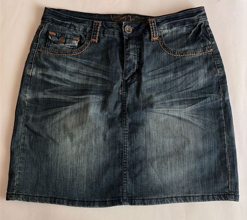 y2k Stylish Blue Denim Skirt