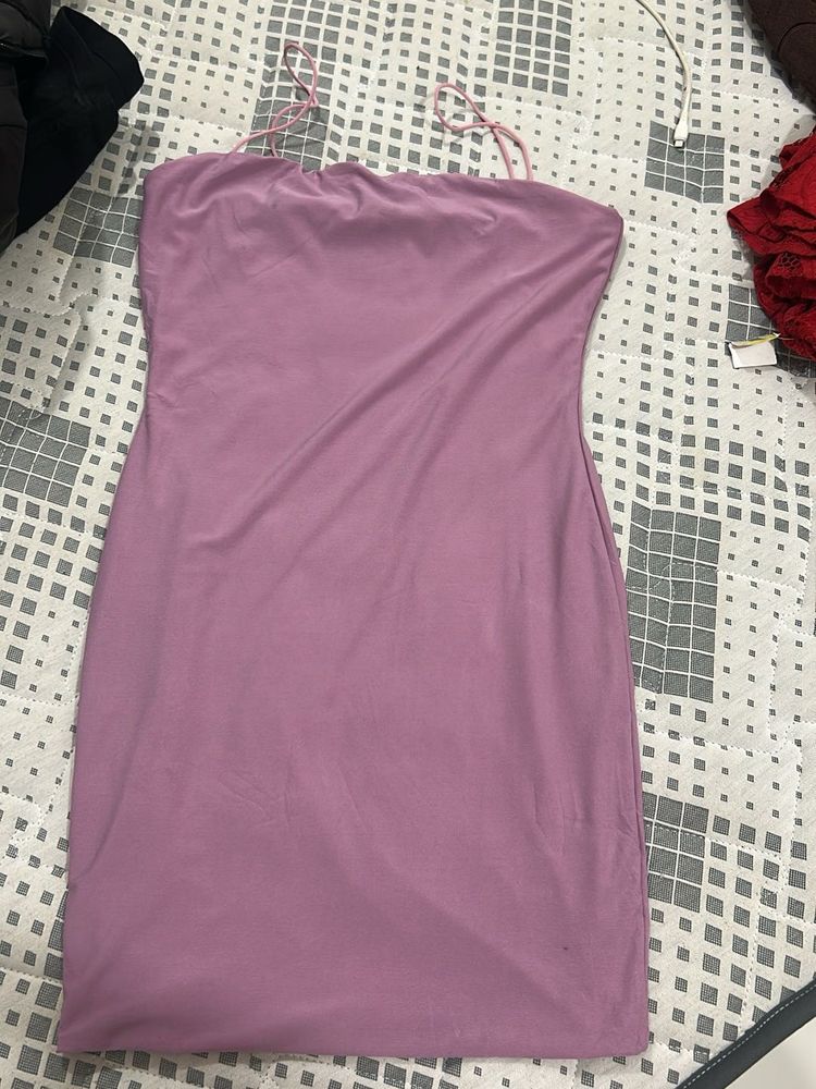 Lavender Mini Slip Dress