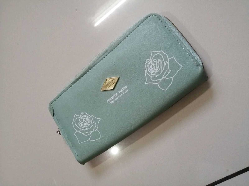 Chic Rose Print Wallet