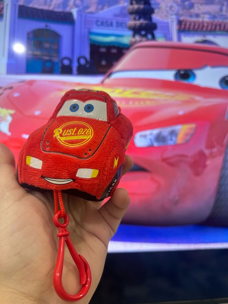 Disney Pixar Cars Lightning McQueen Plush Keychain