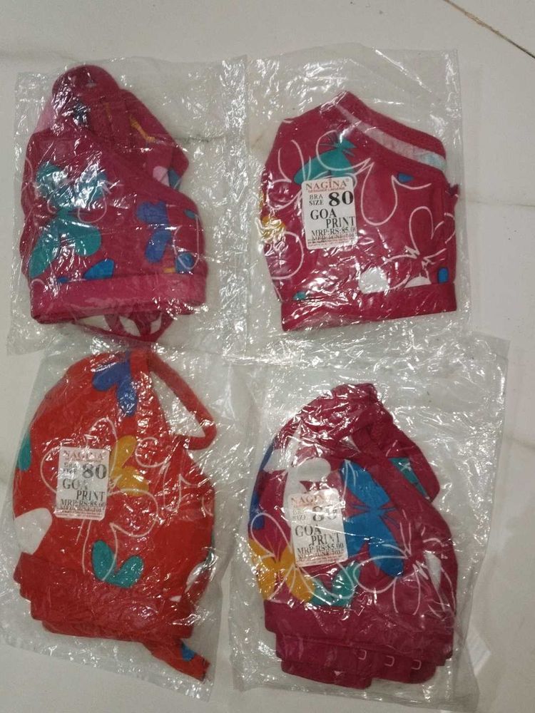 Brand New Pack of 4 Halter Neck Bras  (Size 80/32A
