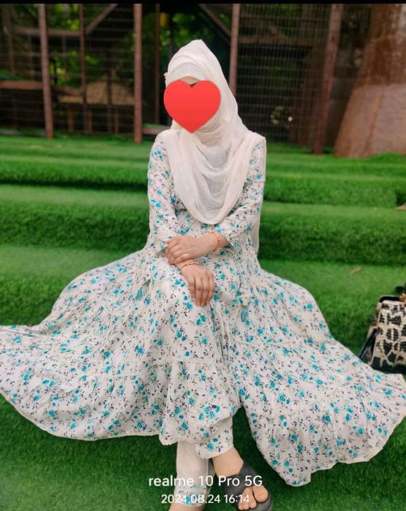 Long frock bottom with Dupatta