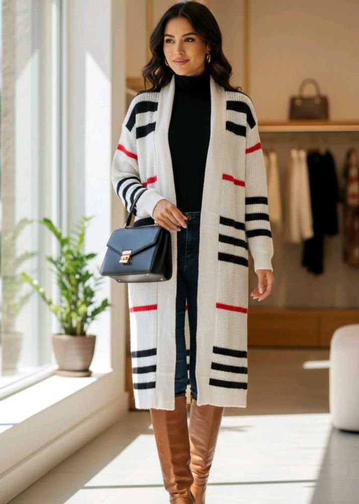 Striped Knit Cardigan