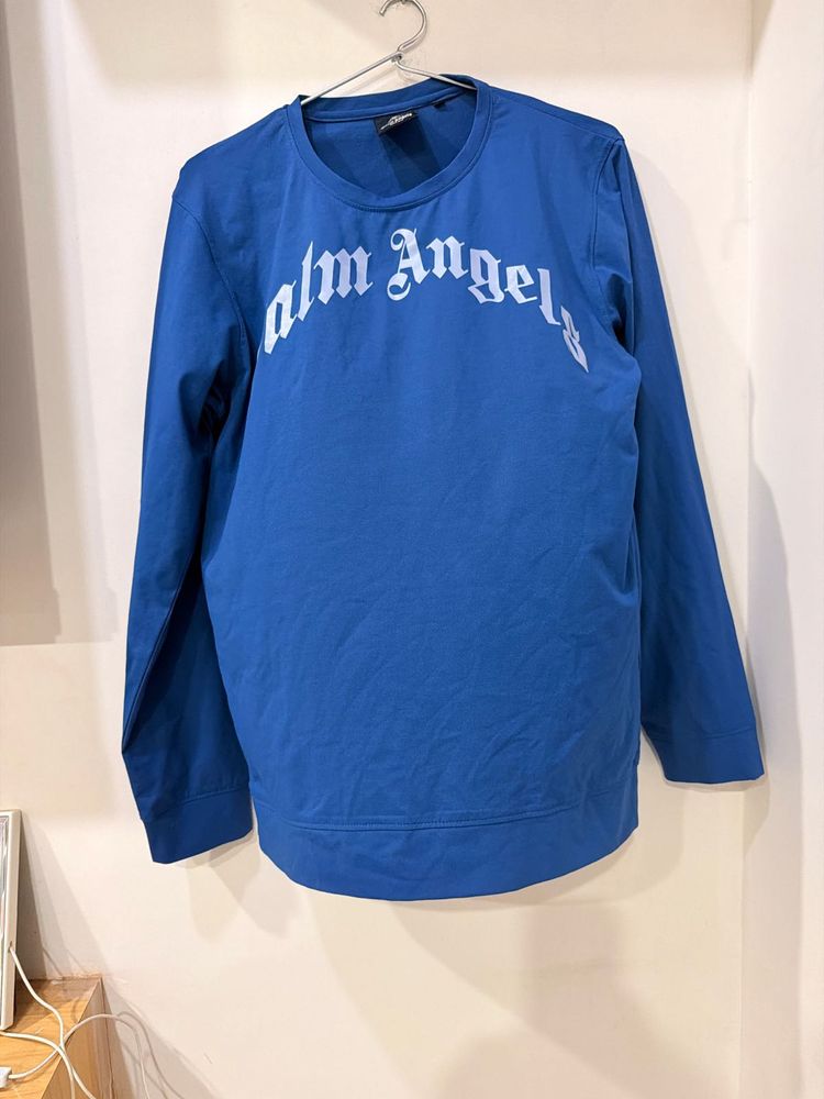 Palm Angels Blue Sweatshirt