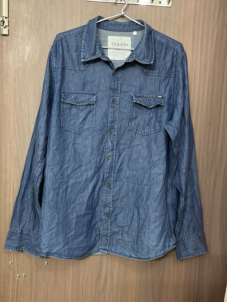 Guess Denim Shirt for girl L &amp;xl size