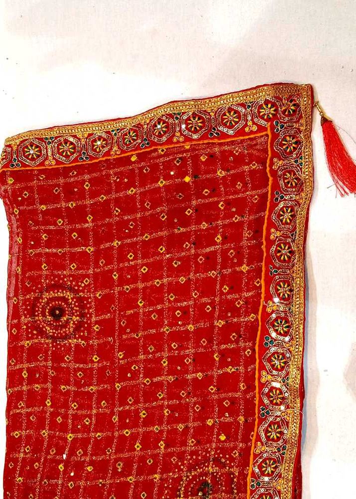 Red &amp; Gold  Sari
