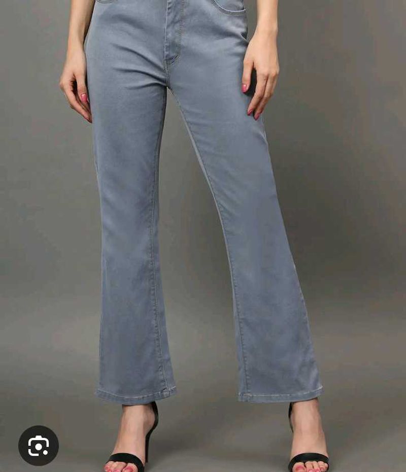 Stylish bootcut Grey Jeans