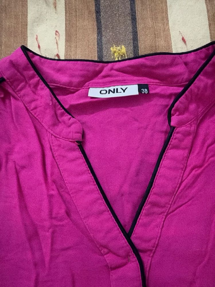 ONLY Pink V-Neck Top