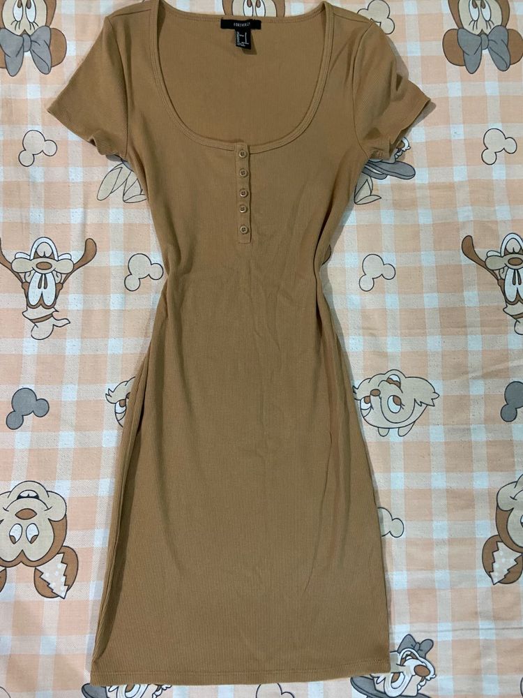 Womens Camel Henly Dress