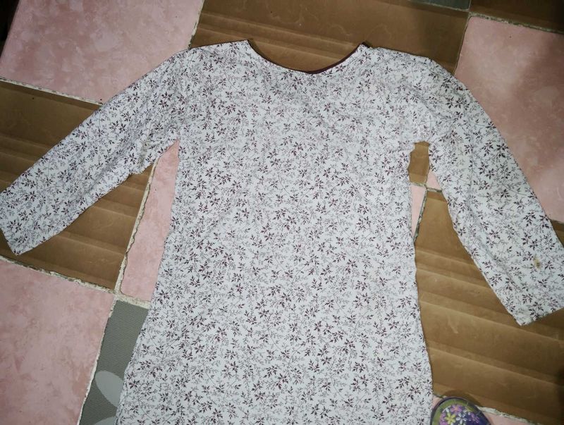 Floral Print Long Sleeve Dress