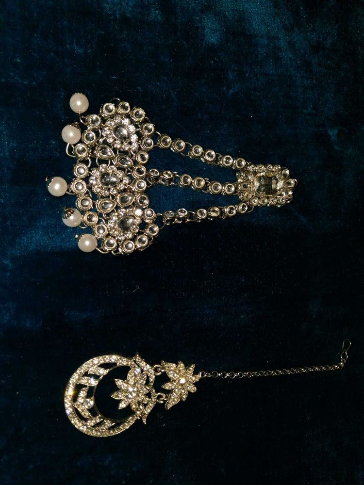 Stunning Maang Tikka &amp; Hair Piece