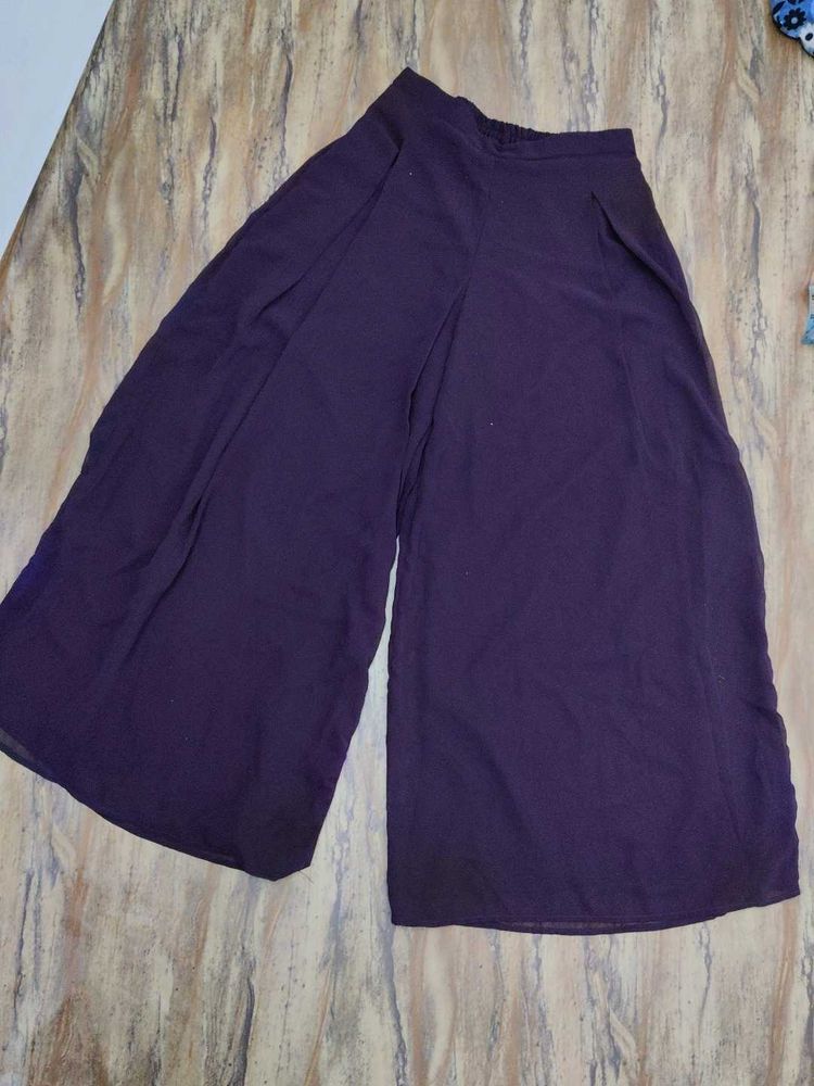 Wide Leg Palazzo Pants and kurta...size is XL