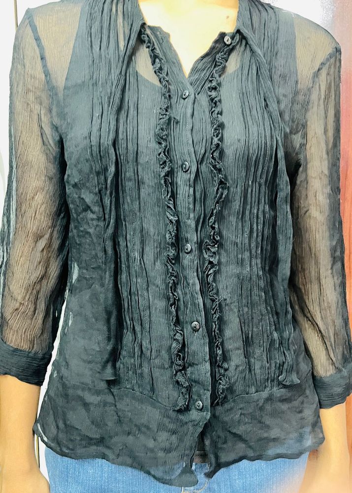 Black Transparent Top