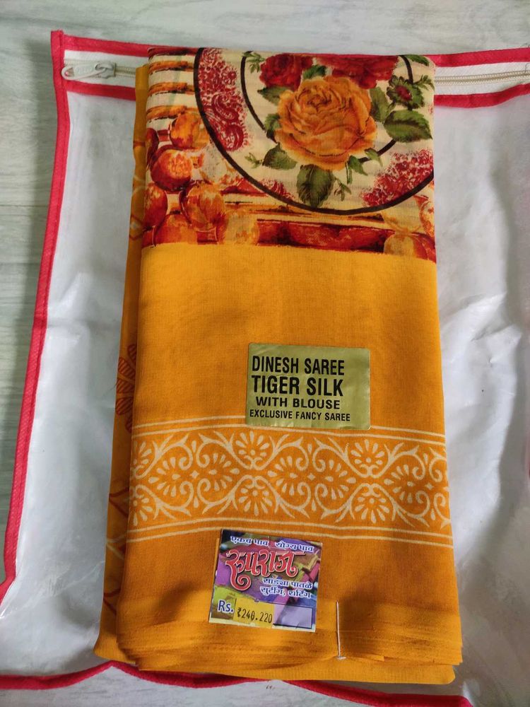 Dinesh Tiger Silk Saree