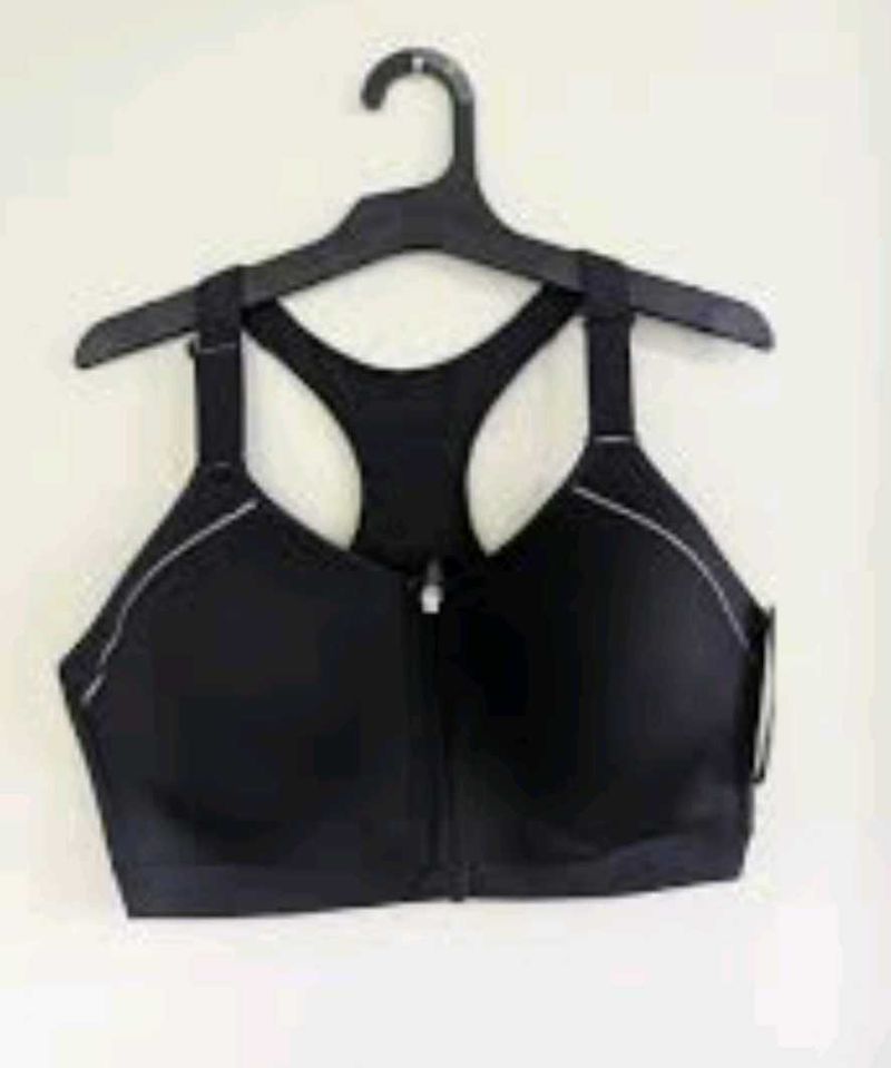 Front Zip Sports Bra