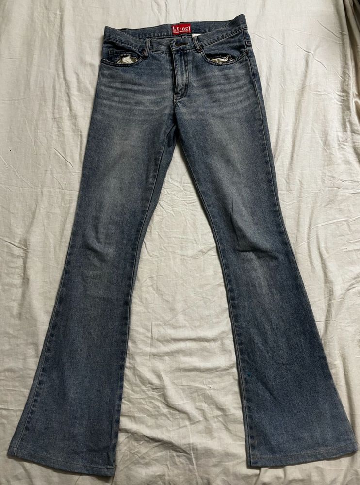 Women's Blue Flared Jeans