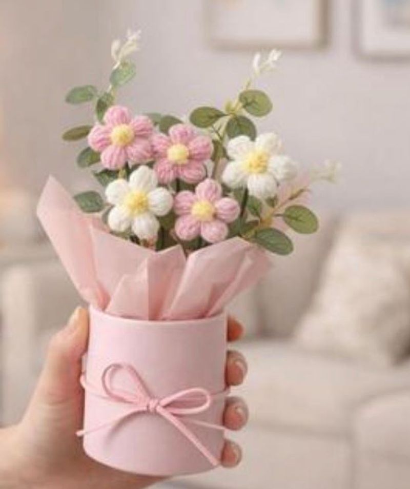 Cute Handmade Flower Arrangement