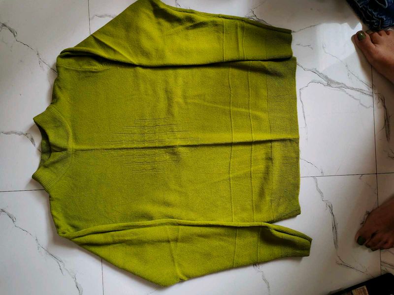 Lime Green Knit Sweater