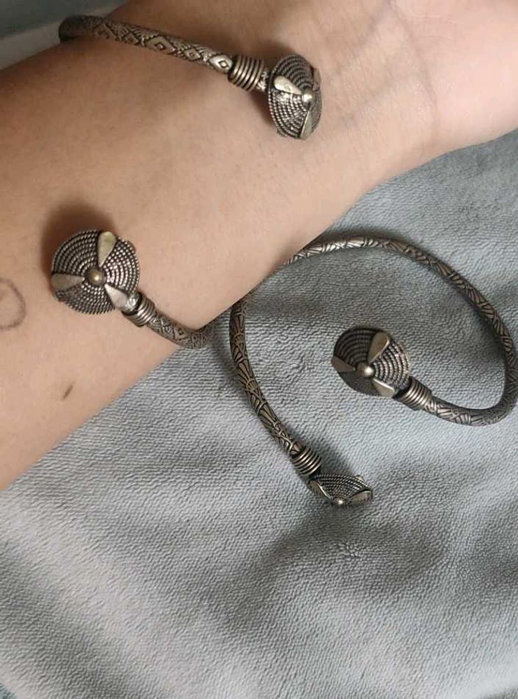 Vintage Oxidised Armlet Bangle