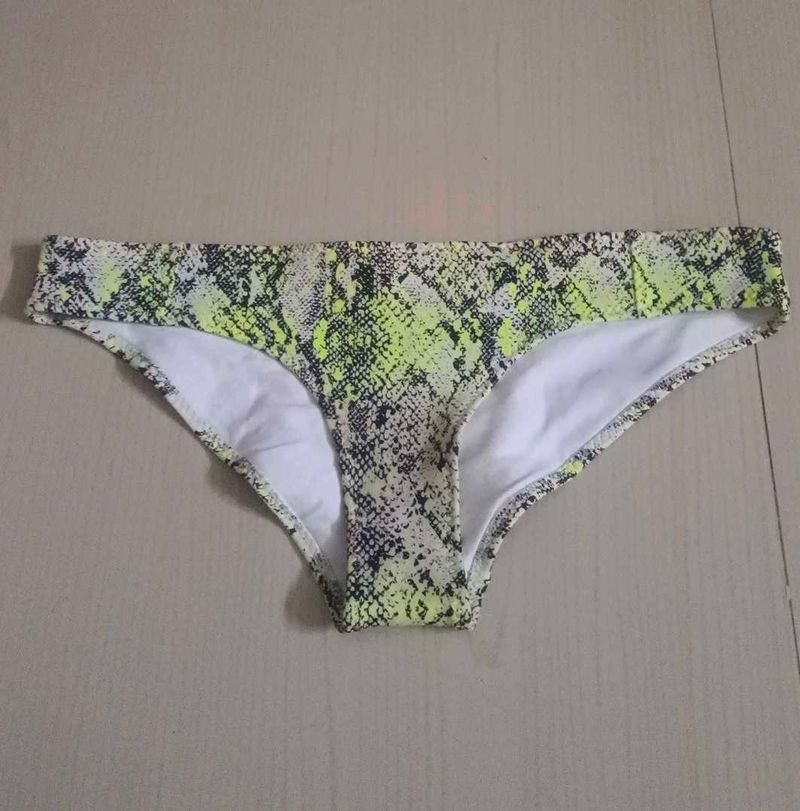 Neon Snake Print Bikini Bottoms