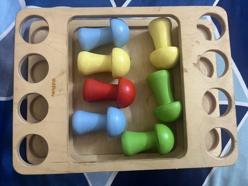 Combo Of Books And Peg Toy