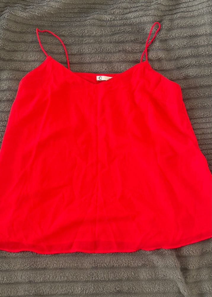 Vibrant Red Cami Top