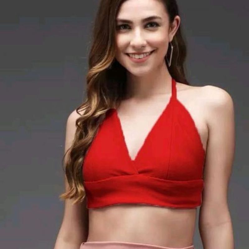 Chic Red Halter Top