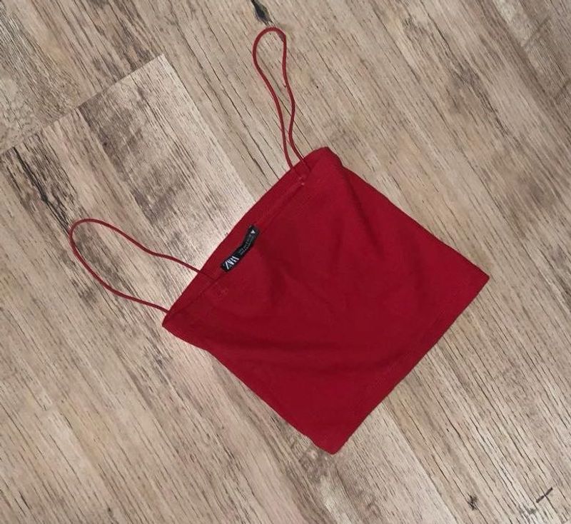Red Zara Tube Top