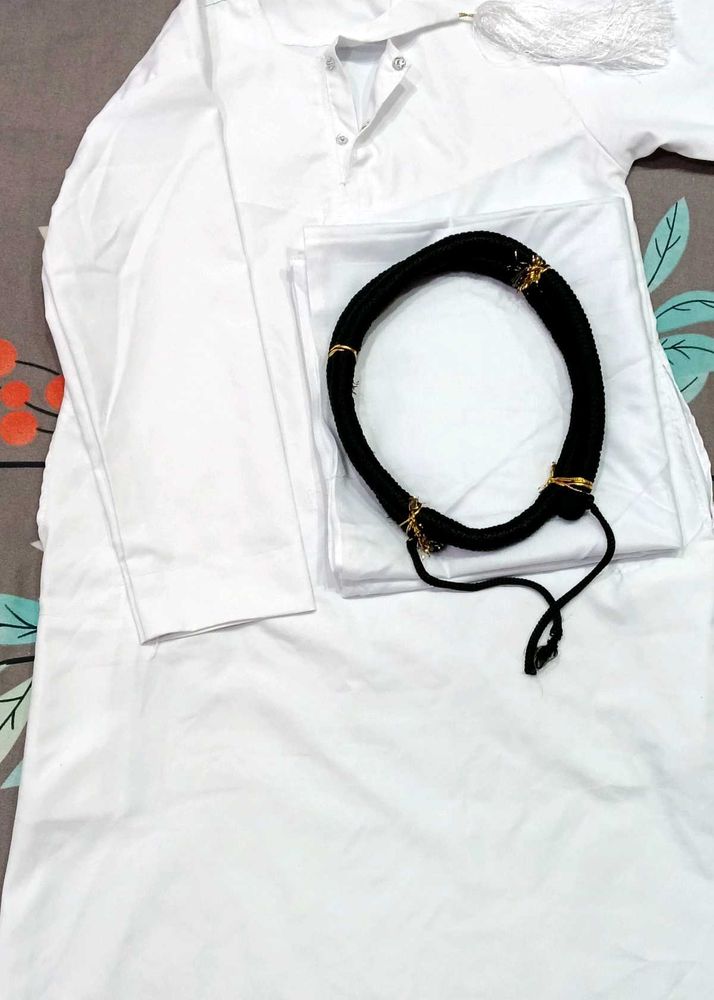 Kids' White Jubba/ Arabian style long Thob