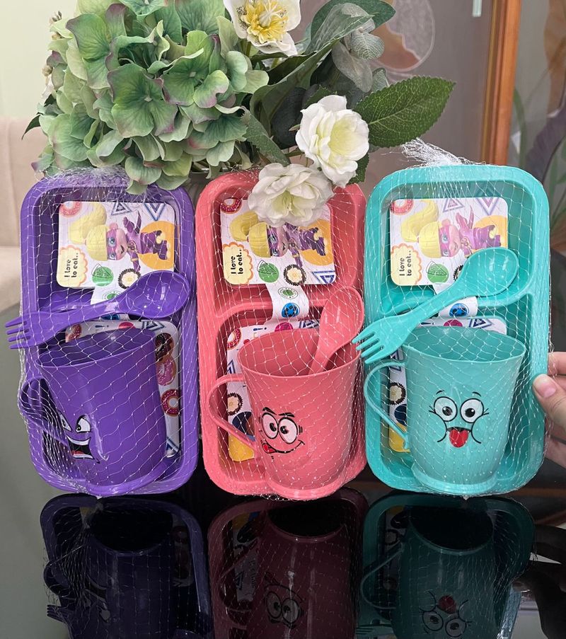 Fun Kids' Snack Set - 3 Colors