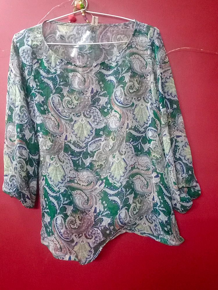 Paisley Print Blouse